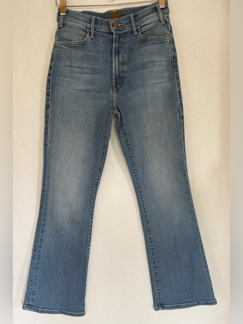 Mother Hustler Ankle Women's High rise Light Wash Blue Jeans